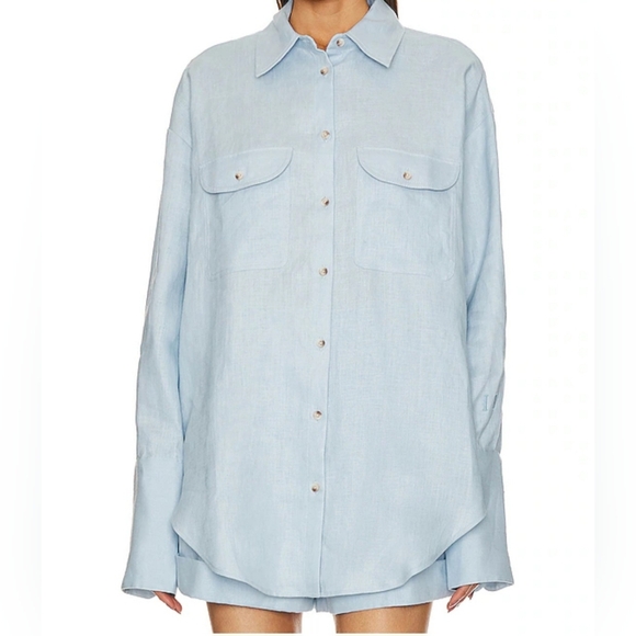 Light Blue Long Sleeve Shirt - Picture 2 of 10